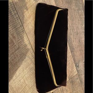 Velvet clutch purse